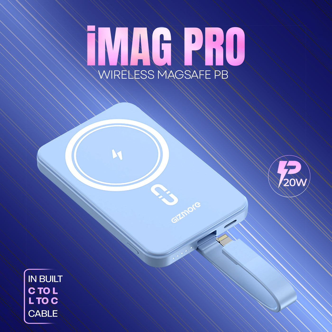 Gizmore iMag Pro 10000mAh Magsafe Powerbank