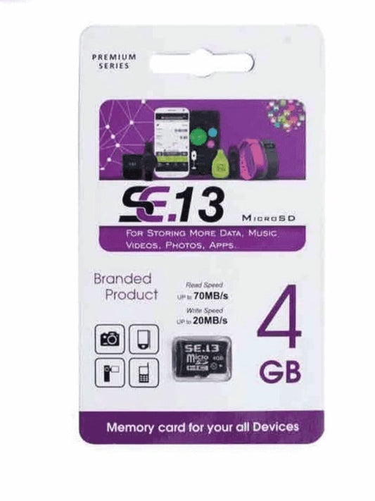 SE-6M SD Card Class 10 MemoryCard (4 GB)