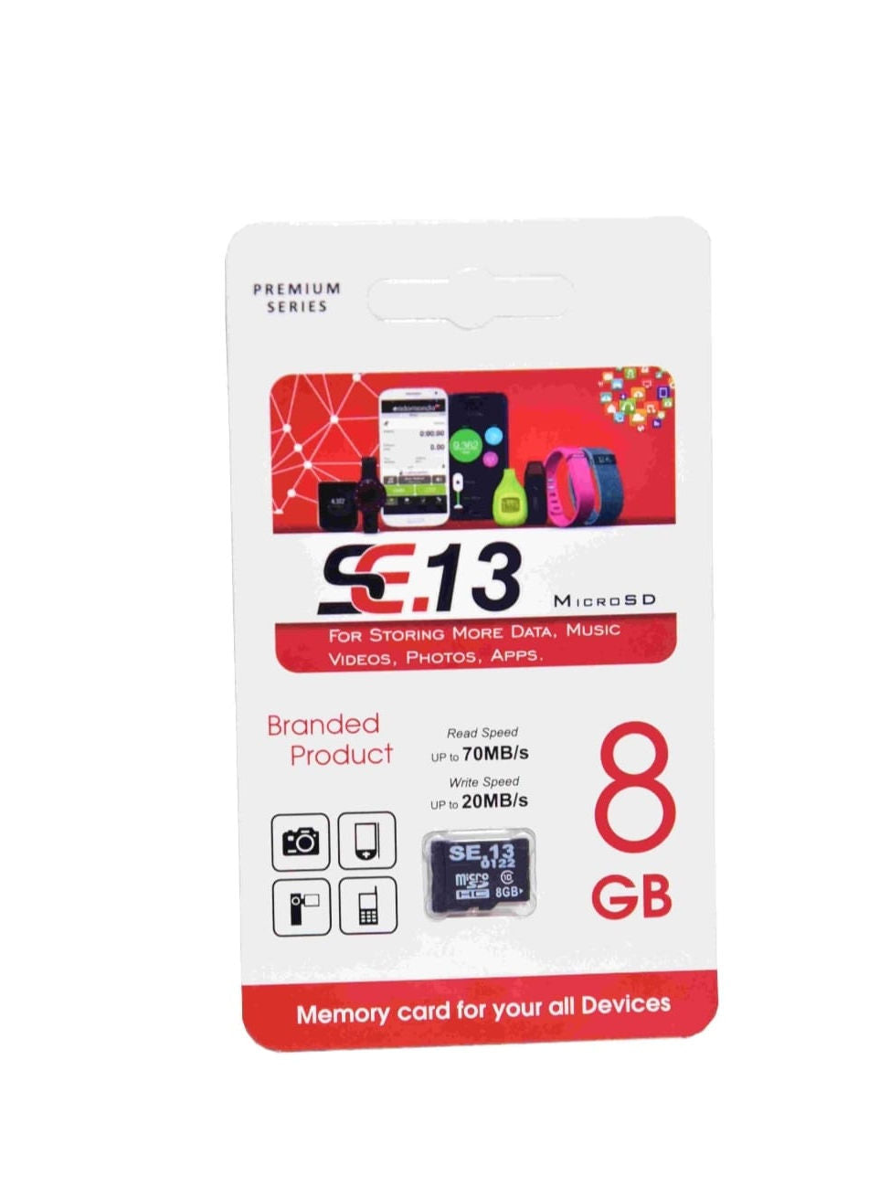 SE-6M SD Card Class 10 MemoryCard (8 GB)