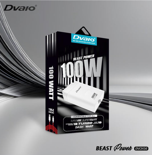 Dvaio 100W Supervooc charger with Type-C cable