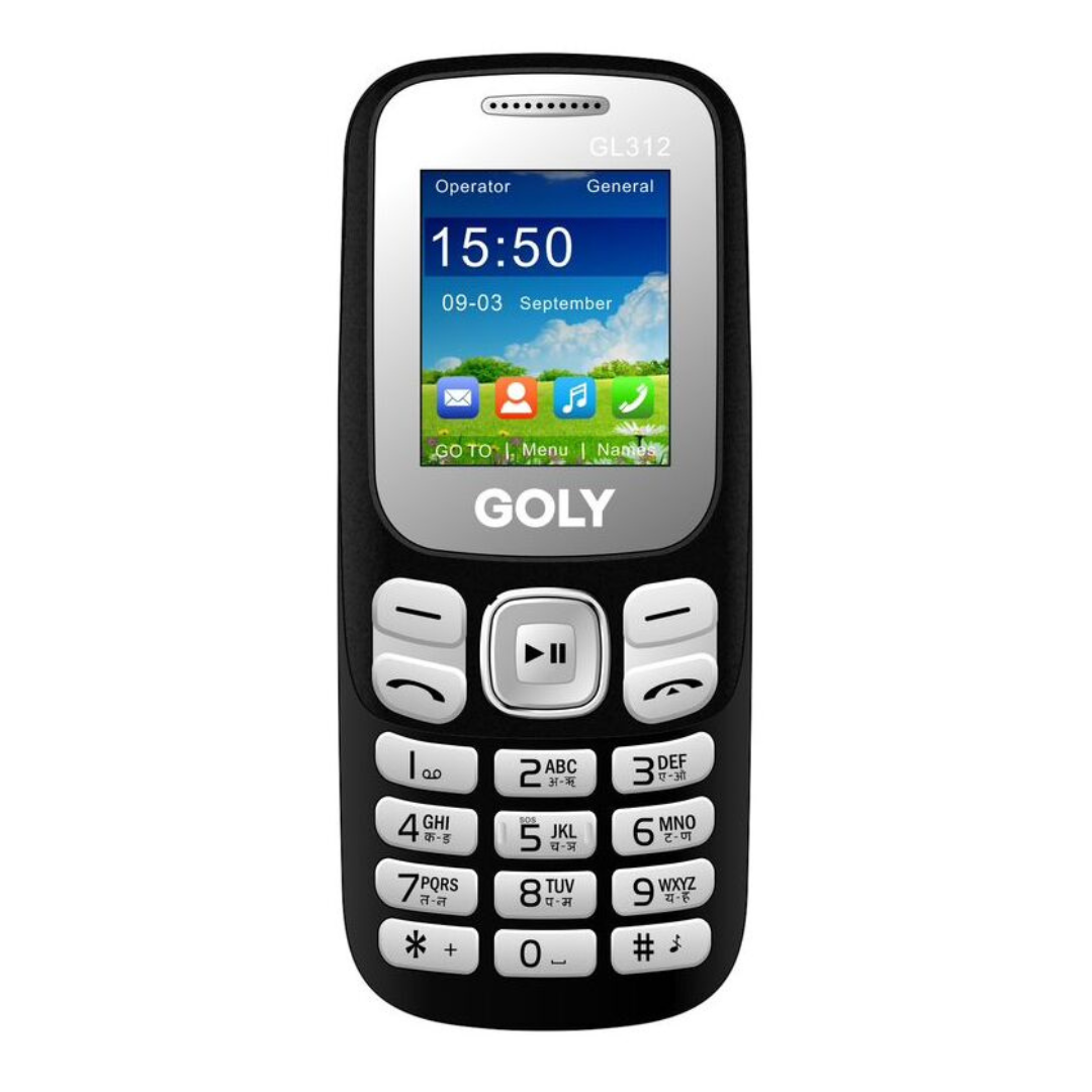 GOLY 312 1.77" Display,Vibration, 1100mAh Battery with Dual SIM 2G