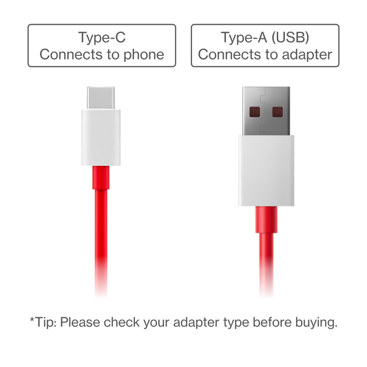 OnePlus USB-A to Type-C Cable 10A 1.5M Red