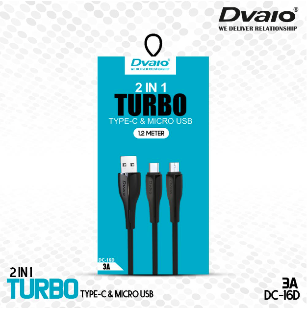 Dvaio 3A 2in1 DC-16D Cable