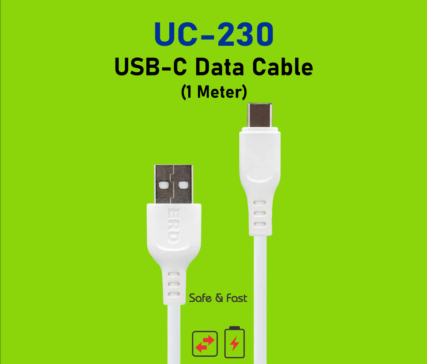 ERD UC-230 Type-C Data Cable 1m