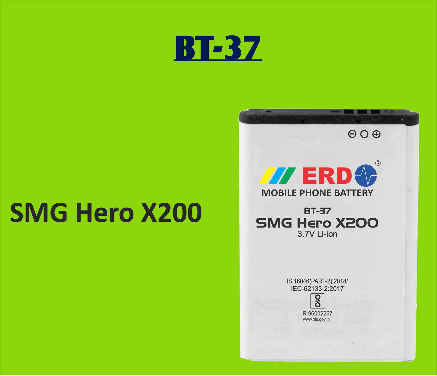 ERD BT-37 X200 mobile Battery