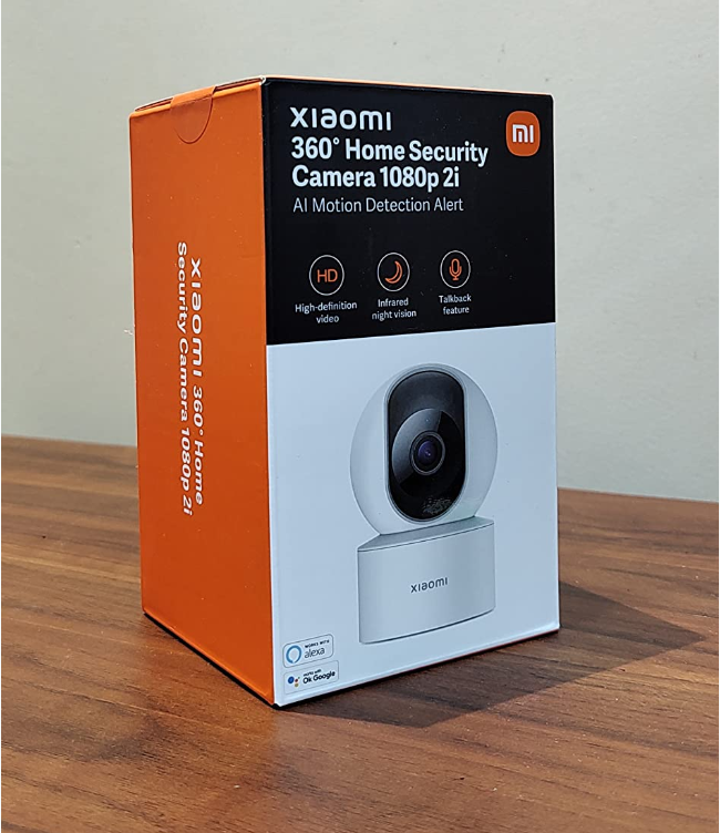 Mi Wireless Home Security Camera 2i | Full HD Picture | 360 View | 2MP CCTV | AI Powered Motion Detection | Enhanced Night Vision| Talk Back Feature (2 Way Calling), 1080p, White