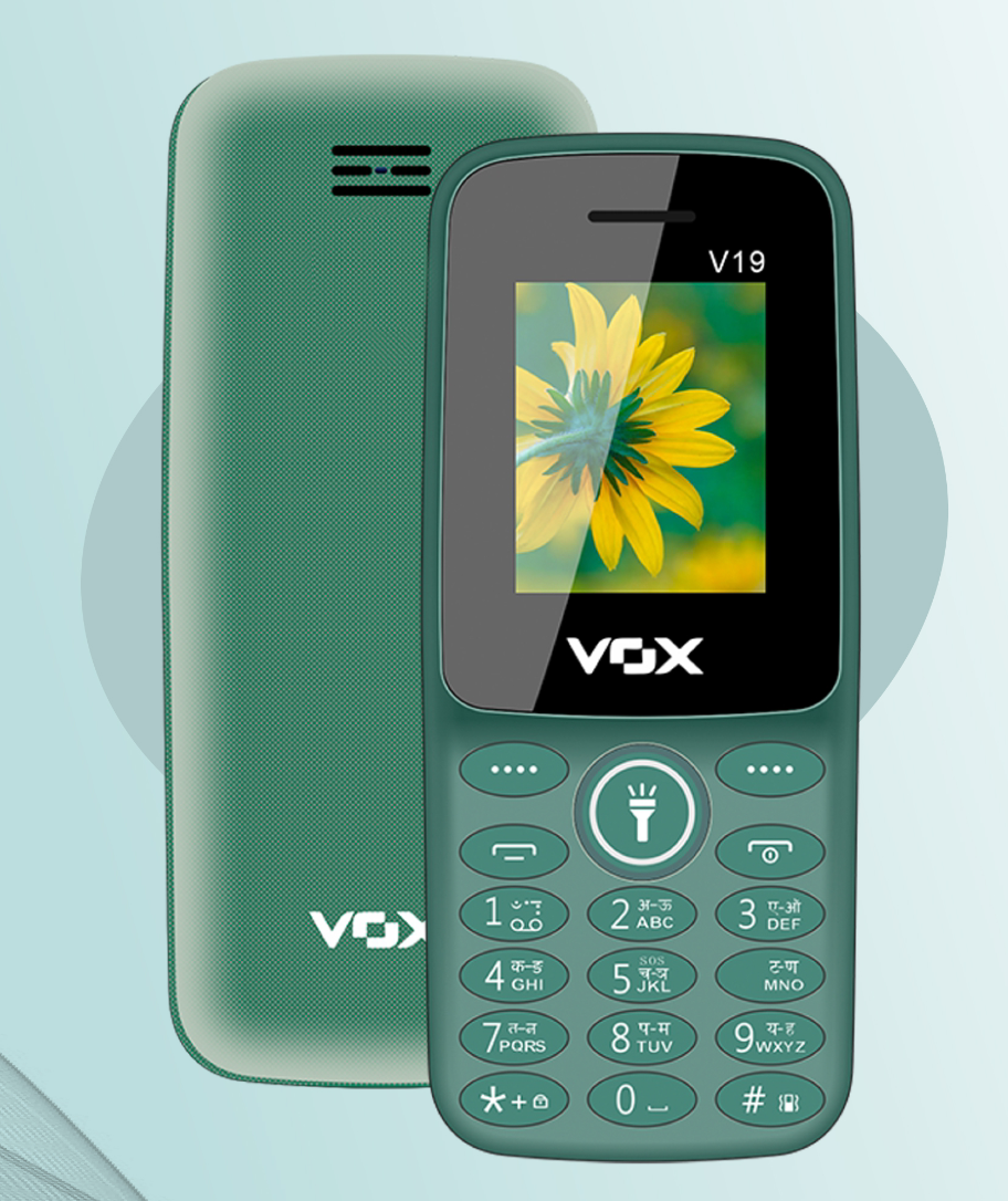 VOX V-19 |1.8"Inch |Dual Sim | Without Camera | Music Player | Video Player | FM, Torch Light | Bluetooth 1050 mAh Battery