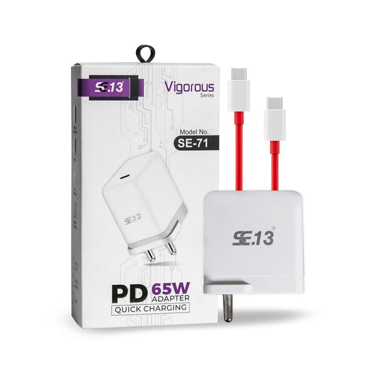 SE.13 65W PD Charger-Type-C- 1 Year Warranty